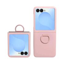 Capa Rígida Samsung Galaxy Z Flip 7 6 5 FE Com Efeito Degradê E Toque Suave, Com Anel E Proteção De