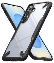 Capa Ringke Fusion-X para Samsung Galaxy S25 preta Capa Ringke Fusion-X para Samsung Galaxy S25 preta