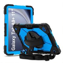 Capa Robusta com Alça para Samsung Galaxy Tab A9+ Plus 11'' Anti Impacto Azul Turquesa Capa Robusta com Alça para Samsung Galaxy Tab A9+ Plus 11'' Anti Impacto Azul Turquesa