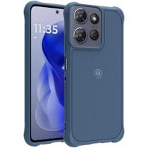 Capa robusta para Motorola Moto G Power 2025 azul escuro à prova de choque