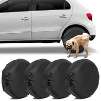 Capa Roda Anti Xixi Aro 19 Preta - kit com 4 capas