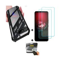 Capa Rog Phone 5 Antishock + 2 Películas Premium + Luvinhas - Rmm CasesRog
