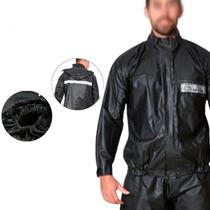 Capa Roupa Chuva Conjunto Jaqueta Calça Motoqueiro Reforçada Capuz Feminina Bike Boa Frio Homem Moderna