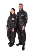 Capa roupa conjunta chuva motoqueiro motoqueira unissex pvc way pioneira tam g 0079