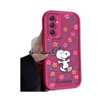 Capa S-Snoopy Flower Para Samsung Galaxy S25 S24 Ultra S23 S22 plus A36 A56 A26 A16 A06 A15 A25 A35