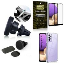 Capa Samsung A32 5G +Suporte Veicular Magnético +Película 3D - Armyshield
