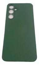 Capa Samsung A35 Silicone Aveludada Verde-escuro Lisa