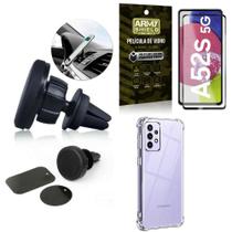 Capa Samsung A52s +Suporte Veicular Magnético +Película 3D
