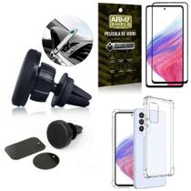 Capa Samsung A53 +Suporte Veicular Magnético +Película 3D