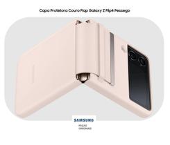 Capa Samsung De Couro Flap Protetora Para Galaxy Z Flip 4