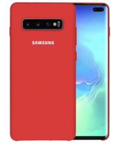 Capa Samsung Galaxy S10 Plus Tela de 6.4 Polegadas Silicone Anti Impacto Cover Red Vermelha