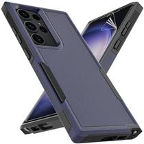 Capa Samsung Galaxy S23 Ultra MDCN de camada dupla azul com tela