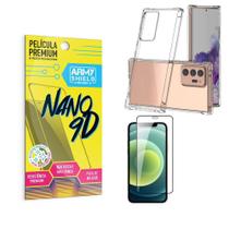Capa Samsung Note 20 Ultra Anti Shock + Película Nano 9D - Armyshield