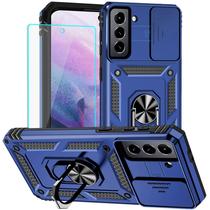 Capa Samsung S21 Plus HNHYGETE Military Grade Azul à Prova de Choque