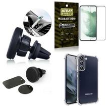 Capa Samsung S22 Plus +Suporte Veicular Magnético +Película - Armyshield