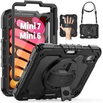 Capa SEYMAC para iPad mini 7 (A17 Pro) 2024/Mini 6 8,3 preta