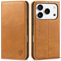 Capa SHIELDON para iPhone 17 Pro e carteira de couro genuíno de 6,3" Capa SHIELDON para iPhone 17 Pro e carteira de couro genuíno de 6,3"