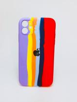 Capa Silicone Arco-íris Compatível Iphone 11