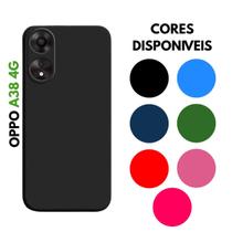 Capa Silicone Aveludada Oppo A38 A58 A78 Reno 10 12F 12 5G 4G