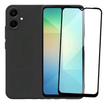 Capa Silicone Aveludada + Película 3D de Vidro Para Samsung Galaxy A06 5G