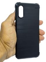 Capa Silicone Capinha Anti Impacto Preta Para Galaxy A02