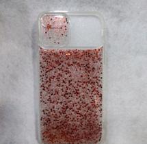 CAPA Silicone CASE CAPINHA GLITTER LUXO TRANSPARENTE Para iPhone 7G Com Protetor de Câmera