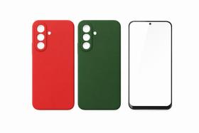 Capa Silicone com Proteção de Câmera Película Vidro 3D Samsung Galaxy S24 FE