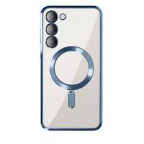 Capa Silicone com Proteção Lente Câmera Compatível MagSafe e Carregadores sem fio para o Samsung Galaxy S25 Plus Tela 6.7