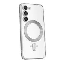 Capa Silicone com Proteção Lente Câmera Compatível MagSafe e Carregadores sem fio para o Samsung Galaxy S25 Plus Tela 6.7