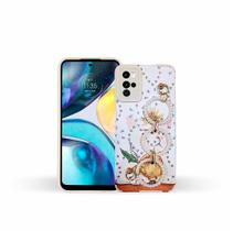 Capa Silicone Compatível Com Motorola G22 com Argolas glitter