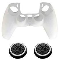 Capa Silicone Controle Dualsense compatível com Playstation 5 Ps5 + 8 Grips Capa Silicone Controle Dualsense compatível com Playstation 5 Ps5 + 8 Grips
