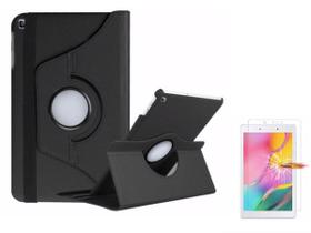 Capa Silicone Emborrachada Tablet Samsung Tab A T510 T515 10.1'' Polegadas Preta com Película