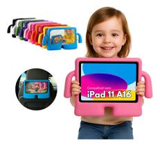 Capa Silicone Infantil + Película iPad 11 A16 11pol