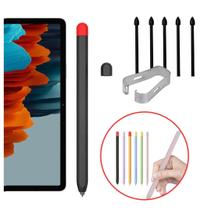 Capa silicone + kit 5x pontas extras para S-Pen Galaxy S7