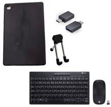 Capa Silicone p/ Tablet Samsung Galaxy Tab A7 T500 T505 10.4"+ Teclado e Mouse s/ fio + OTG+ Suporte