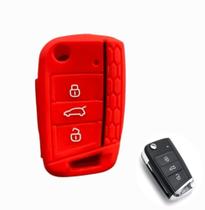 Capa Silicone Para Chave Canivete Golf Novo Polo Virtus Volkswagen