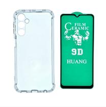 Capa Silicone + Película 9D p/ Samsung Galaxy M34