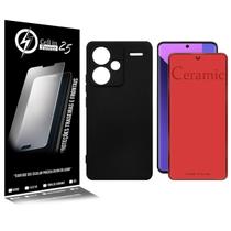 Capa Silicone Premium aveludada + Películaula Ceramica Fosca Para Redmi Note 13 Pro Plus 6.67 - Cell In Power25 Capa Silicone Premium aveludada + Películaula Ceramica Fosca Para Redmi Note 13 Pro Plus 6.67 - Cell In Power25
