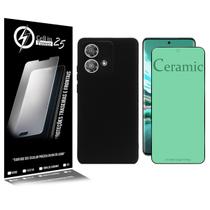 Capa Silicone Premium aveludada + Películaula Ceramica Para Moto Edge 40 Neo 5g Xt2307 6.55 - Cell In Power25 Capa Silicone Premium aveludada + Películaula Ceramica Para Moto Edge 40 Neo 5g Xt2307 6.55 - Cell In Power25
