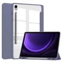 Capa silicone resistente com fundo acrilico para Tab S9 Fe