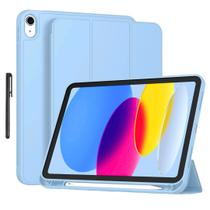 Capa silicone slim + caneta touch para Ipad 10 2022 10,9 Pol Capa silicone slim + caneta touch para Ipad 10 2022 10,9 Pol