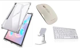 Capa Silicone Tablet S7 Fe 12.4 Kit Mouse+suporte+teclado Capa Silicone Tablet S7 Fe 12.4 Kit Mouse+suporte+teclado