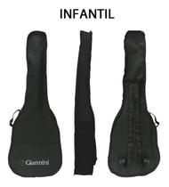 Capa simples p/ violão infantil "giannini" com alças e bolso