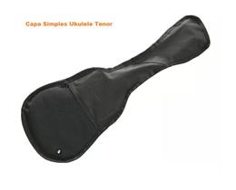 Capa Simples Ukulele Tenor com alça Lateral e Bolso Cor Preta Capa Simples Ukulele Tenor com alça Lateral e Bolso Cor Preta