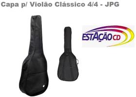 Capa Simples Violão Clássico Tamanho 4/4 JPG - Cor Preto