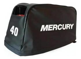 Capa Sintética Para Motor De Popa Mercury 40Hp - Preto