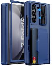 Capa SIXBOX para Samsung Galaxy Z Fold 5 - Azul com Suporte Capa SIXBOX para Samsung Galaxy Z Fold 5 - Azul com Suporte