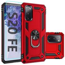 Capa SKTGSLAMY para Samsung Galaxy S20 FE vermelha 5G, queda de 16 pés Capa SKTGSLAMY para Samsung Galaxy S20 FE vermelha 5G, queda de 16 pés