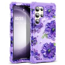Capa SleekCover para Samsung Galaxy S25 5G com padrão floral