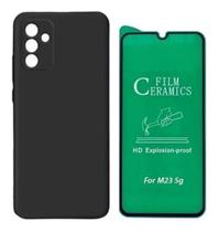 Capa Slim Aveludada P/ Galaxy M23 5g + Película 9d Cerâmica - GCR